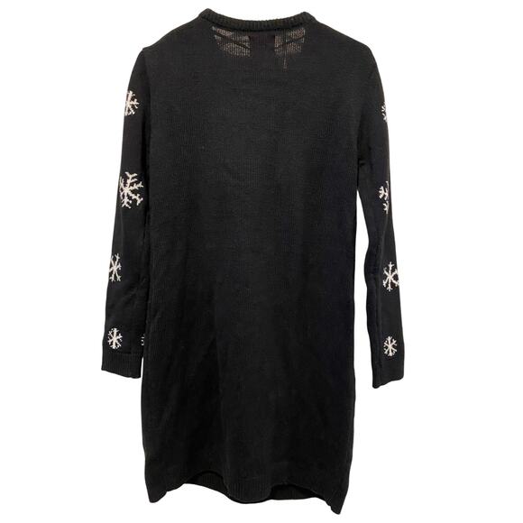 Primark Reindeer Christmas Sweater Dress US 4 Snowflake Rudolf Holiday Winter - Picture 2 of 7